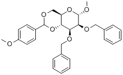 Methyl-4,6-di-O-(4-methoxybenzylidene)-2,3-di-O-benzyl-α-D-mannopyranoside Struktur