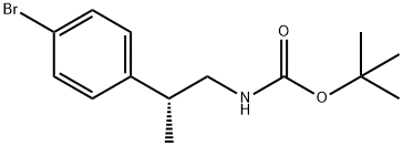 (R)-tert-butyl 2-(4-bromophenyl)propylcarbamate Struktur