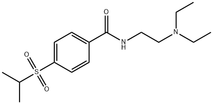 N-[2-(Diethylamino)ethyl]-p-(isopropylsulfonyl)benzamide Struktur