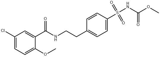 2-メトキシ-5-クロロ-N-[2-[4-[(メトキシカルボニル)スルファモイル]フェニル]エチル]ベンズアミド