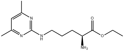 N5-(4,6-Dimethyl-2-pyrimidinyl)-L-ornithine ethyl ester Struktur