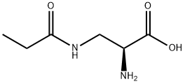 L-Alanine, 3-[(1-oxopropyl)amino]- (9CI) Struktur