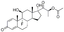 9-fluoro-11beta,17alpha-dihydroxy-17-(S)-lactoylandrosta-1,4-dien-3-one 17beta-acetate 