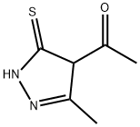 Ethanone, 1-(4,5-dihydro-3-methyl-5-thioxo-1H-pyrazol-4-yl)- (9CI) Struktur