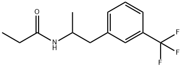 N-[1-Methyl-2-[3-(trifluoromethyl)phenyl]ethyl]propionamide Struktur