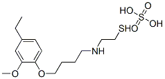 2-[4-(4-Ethyl-2-methoxyphenoxy)butyl]aminoethanethiol sulfate Struktur