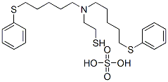 2-[Bis[5-(phenylthio)pentyl]amino]ethanethiol sulfate Struktur