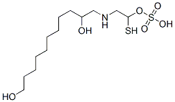 2-(2,11-Dihydroxyundecyl)aminoethanethiol 1-sulfate Struktur