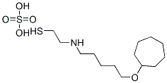 2-[(5-Cycloheptyloxypentyl)amino]ethanethiol sulfate Struktur