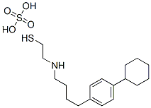 2-[4-(p-Cyclohexylphenyl)butyl]aminoethanethiol sulfate Struktur