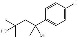 2-(p-Fluorophenyl)-4-methyl-2,4-pentanediol Struktur