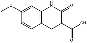 7-METHOXY-2-OXO-1,2,3,4-TETRAHYDROQUINOLINE-3-CARBOXYLIC ACID Struktur