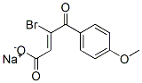 (Z)-3-(p-Anisoyl)-3-bromoacrylic acid sodium salt Struktur