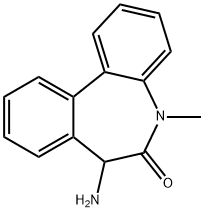 6H-DIBENZ[B,D]AZEPIN-6-ONE, 7-AMINO-5,7-DIHYDRO-5-METHYL- Struktur