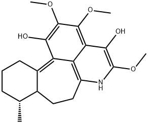 [6aR,(-)]-4,5,6,6a,7,8-Hexahydro-2,11,12-trimethoxy-6-methylbenzo[6,7]cyclohepta[1,2,3-ij]isoquinoline-1,10-diol Struktur