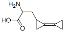 Cyclopropanepropanoic acid, alpha-amino-2-cyclopropylidene- (9CI) Struktur