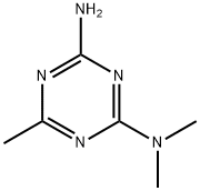 2-AMINO-4-DIMETHYLAMINO-6-METHYL-1,3,5-TRIAZINE Struktur