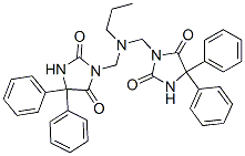 3,3'-(Propyliminobismethylene)bis(5,5-diphenylimidazolidine-2,4-dione) Struktur