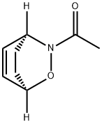 2-Oxa-3-azabicyclo[2.2.2]oct-5-ene, 3-acetyl-, (1R,4S)- (9CI) Struktur