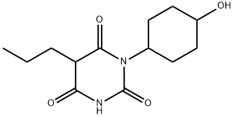 1-(4-Hydroxycyclohexyl)-5-propylbarbituric acid Struktur