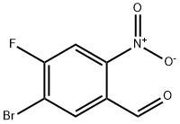 5-bromo-4-fluoro-2-nitrobenzaldehyde Struktur