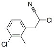 2-chloro-3-(m-chloro-o-tolyl)propionitrile Struktur