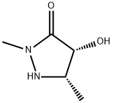 3-Pyrazolidinone,4-hydroxy-2,5-dimethyl-,(4R,5S)-(9CI) Struktur