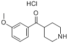 4-(3-METHOXYBENZOYL)PIPERIDINE HYDROCHLORIDE Struktur