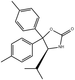 5,5-DI-P-TOLYL-4-ISOPROPYLOXAZOLIDINE-2-ONE Struktur