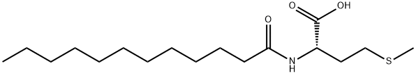 N-(1-oxododecyl)-DL-methionine  Struktur