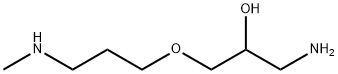 2-Propanol,  1-amino-3-[3-(methylamino)propoxy]- Struktur