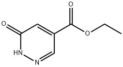 6-oxo-1,6-dihydropyridazine-4-carboxylic acid ethyl ester Struktur