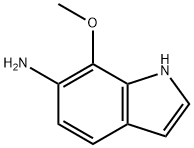 1H-Indol-6-amine,  7-methoxy- Struktur