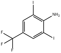 2,6-diiodo-4-(trifluoromethyl)aniline Struktur