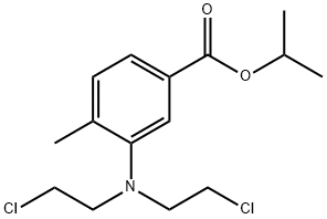 3-[Bis(2-chloroethyl)amino]-p-toluic acid isopropyl ester Struktur