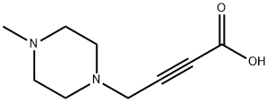 2-Butynoicacid,4-(4-methyl-1-piperazinyl)-(9CI) Struktur