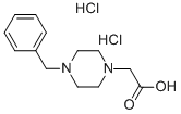 (4-BENZYL-PIPERAZIN-1-YL)-ACETIC ACID DIHYDROCHLORIDE Struktur