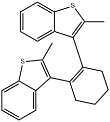 1,2-BIS(2-METHYLBENZO[B]THIOPHEN-3-YL)CYCLOHEX-1-ENE Struktur