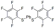 Bis(pentafluorophenylthio) lead(II) Struktur