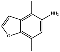 5-Benzofuranamine,  4,7-dimethyl- Struktur