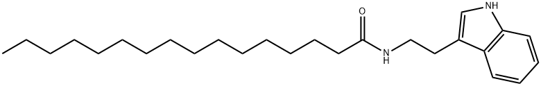 Hexadecanoic acid tryptamide Struktur