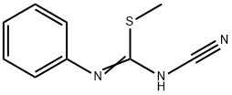 N-CYANO-S-METHYL-N'PHENYLISOTHIOUREA Struktur