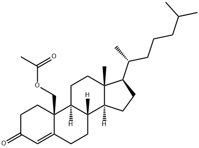 4-CHOLESTEN-19-OL-3-ONE ACETATE Struktur