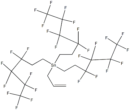 TRIS(1H,1H,2H,2H-PERFLUOROHEXYL)ALLYLTIN Struktur