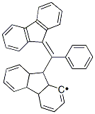 9-(fluoren-9-ylidenebenzyl)fluorenyl Struktur