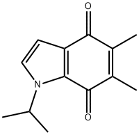 1H-Indole-4,7-dione, 5,6-dimethyl-1-(1-methylethyl)- (9CI) Struktur