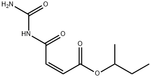 butan-2-yl (Z)-3-(carbamoylcarbamoyl)prop-2-enoate Struktur