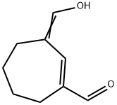 1-Cycloheptene-1-carboxaldehyde, 3-(hydroxymethylene)- (9CI) Struktur