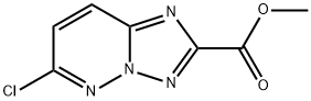 6-CHLORO-[1,2,4]TRIAZOLO[1,5-B]PYRIDAZINE-2-CARBOXYLIC ACID, METHYL ESTER Struktur