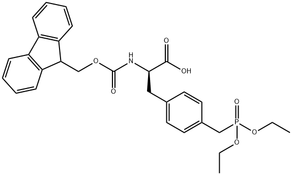 FMOC-4-DIETHYLPHOSPHOMETHYL-D-PHENYLALANINE Struktur